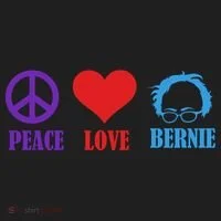 Peace Love Bernie Sanders 2020 Hat thumb 2