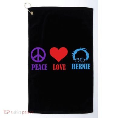 Peace Love Bernie Sanders 2020 Golf Towel