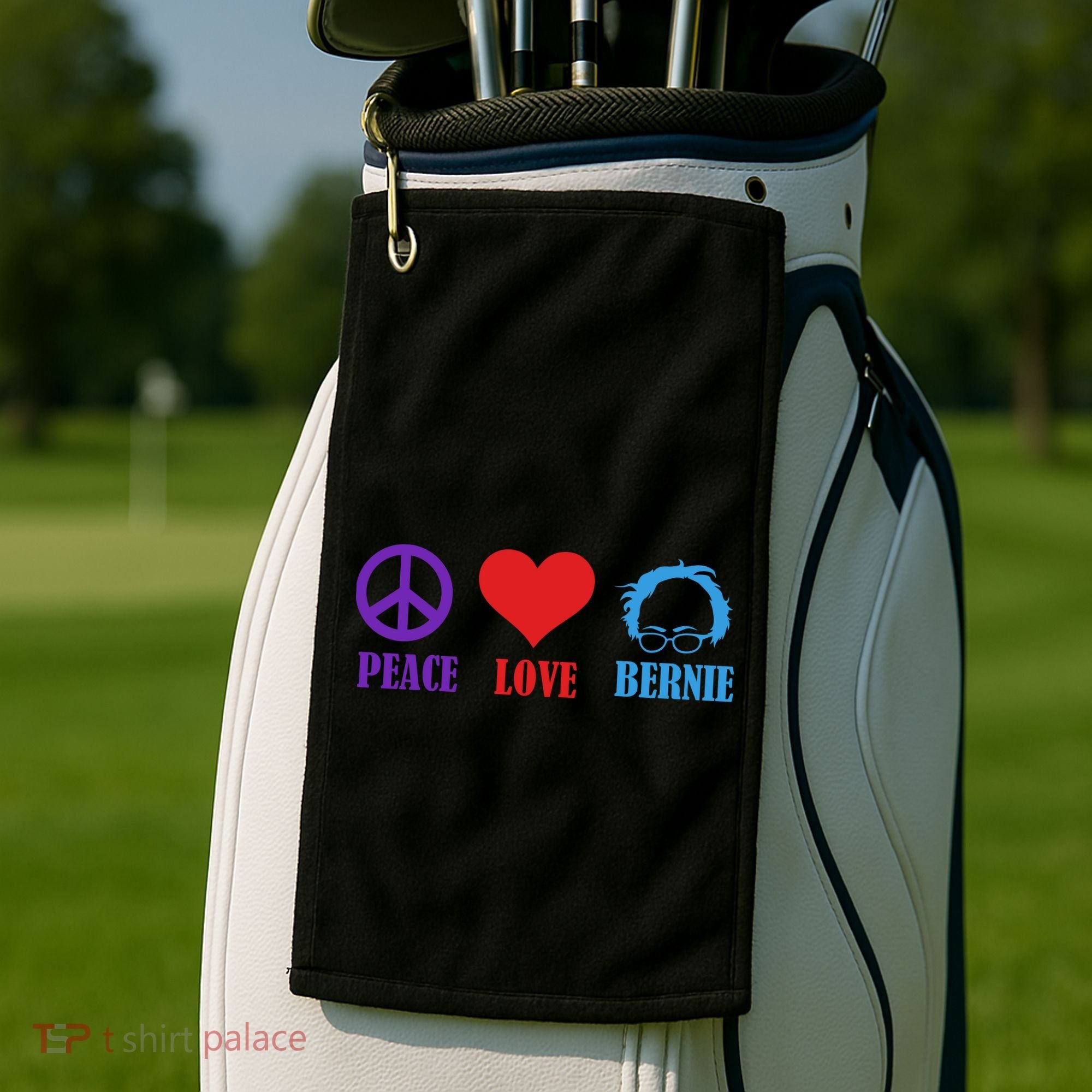 Peace Love Bernie Sanders 2020 Golf Towel