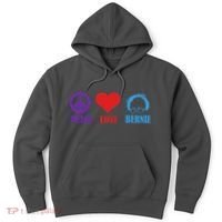 Peace Love Bernie Sanders 2020 Hoodie thumb 0