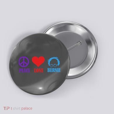 Peace Love Bernie Sanders 2020 Button