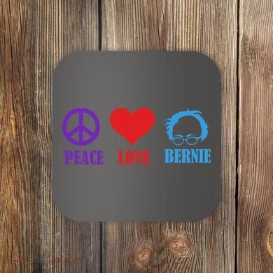 Peace Love Bernie Sanders 2020 Coaster
