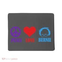 Peace Love Bernie Sanders 2020 Mousepad thumb 0