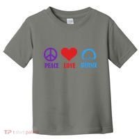 Peace Love Bernie Sanders 2020 Toddler T-Shirt thumb 0