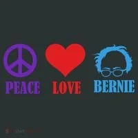 Peace Love Bernie Sanders 2020 Toddler T-Shirt thumb 4