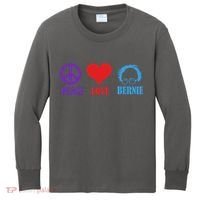Peace Love Bernie Sanders 2020 Kids Long Sleeve Shirt thumb 0