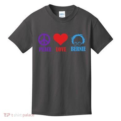 Peace Love Bernie Sanders 2020 Kids T-Shirt
