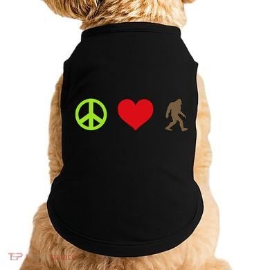 Peace Love Bigfoot  Doggie Tank