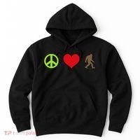 Peace Love Bigfoot  Hoodie thumb 0