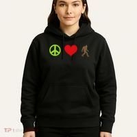 Peace Love Bigfoot  Hoodie thumb 5