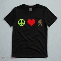 Peace Love Bigfoot  T-Shirt thumb 5