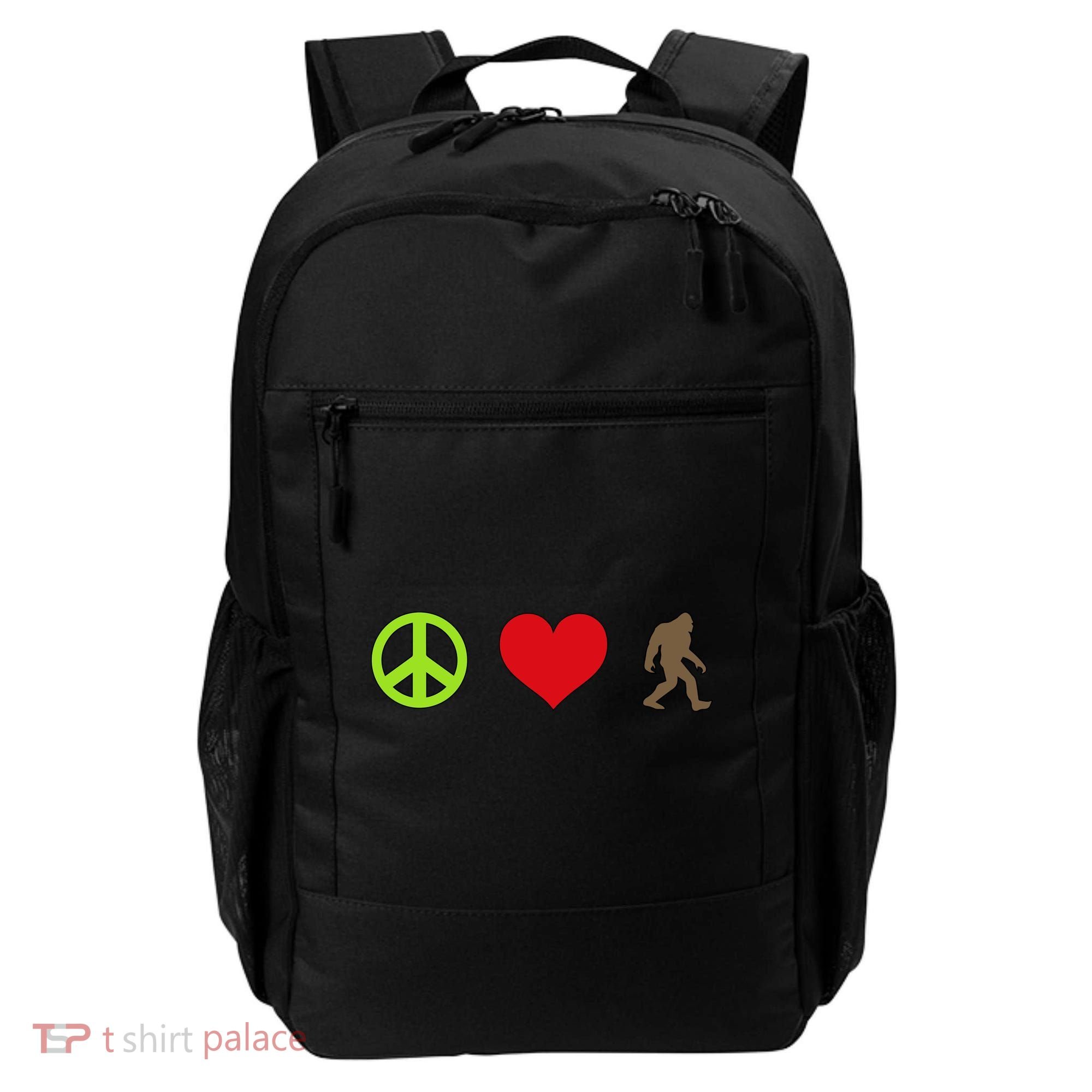 Peace Love Bigfoot  Backpack