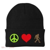 Peace Love Bigfoot  Beanie thumb 0