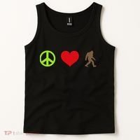 Peace Love Bigfoot  Tank Top thumb 2