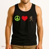 Peace Love Bigfoot  Tank Top thumb 3
