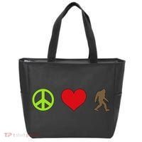 Peace Love Bigfoot  Tote Bag thumb 0