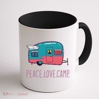 Peace Love Camp Coffee Mug thumb 1