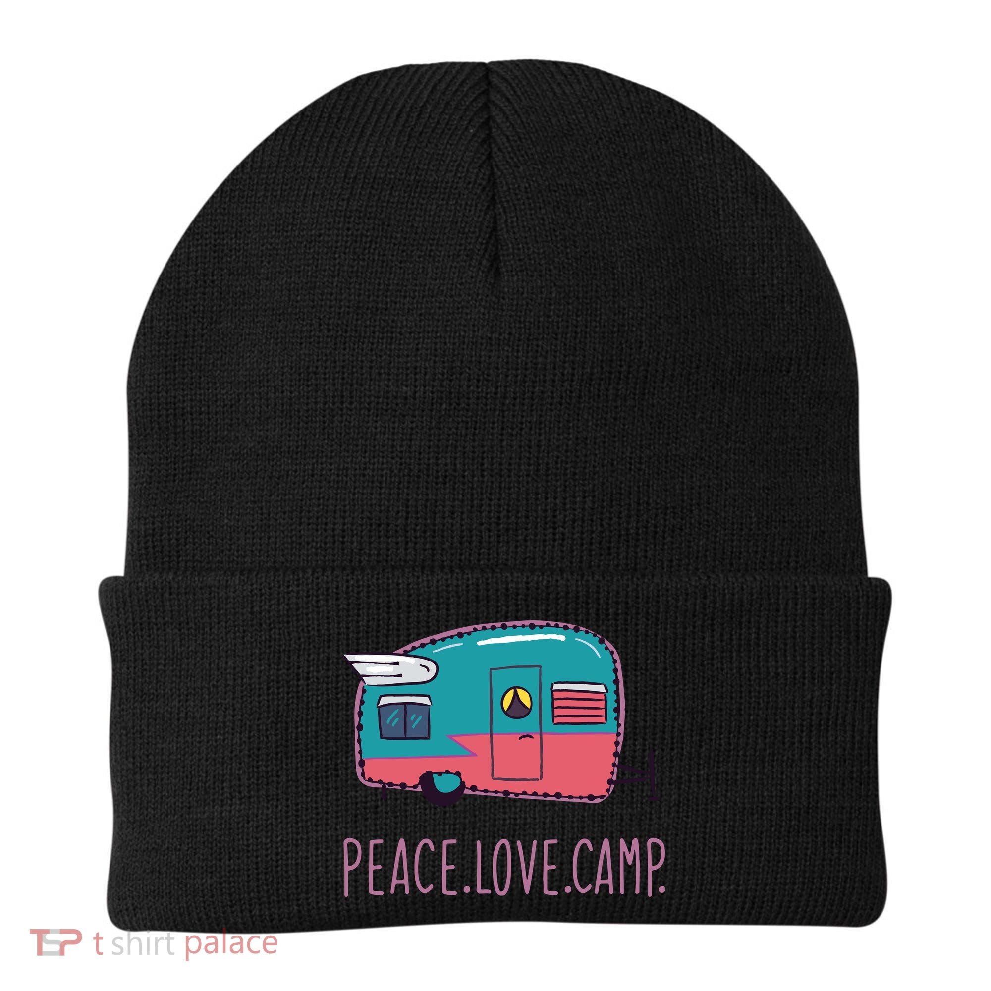 Peace Love Camp Beanie