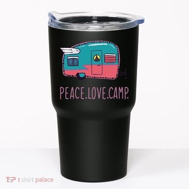 Peace Love Camp Tumbler