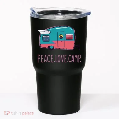 Peace Love Camp Tumbler