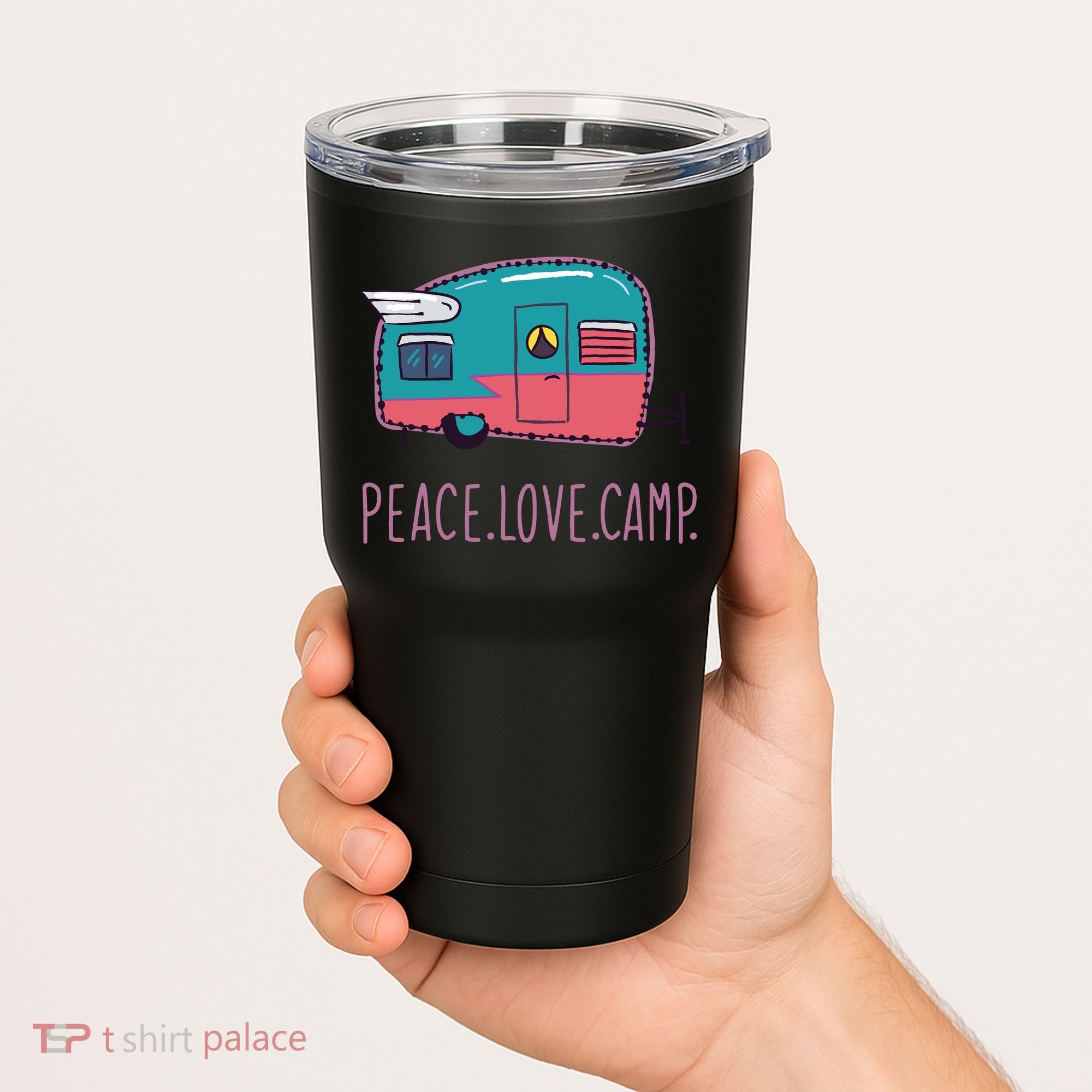 Peace Love Camp Tumbler