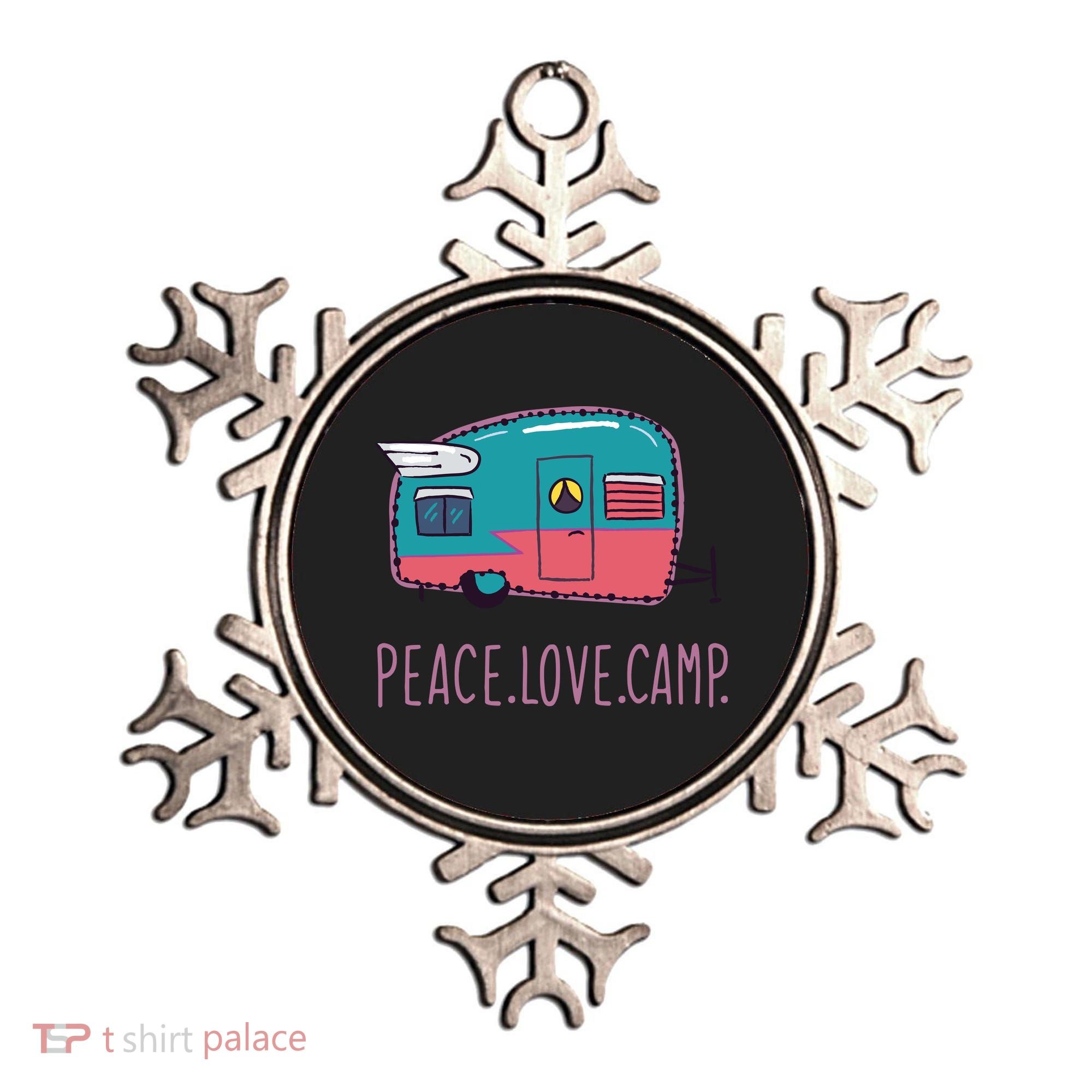 Peace Love Camp Ornament