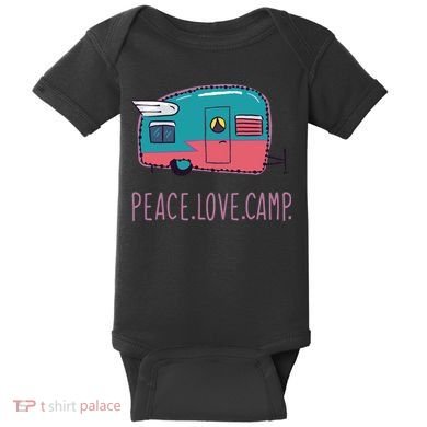 Peace Love Camp Baby Bodysuit