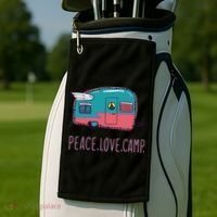 Peace Love Camp Golf Towel thumb 2