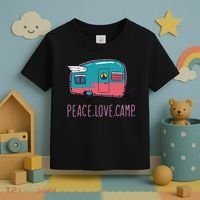 Peace Love Camp Toddler T-Shirt thumb 3