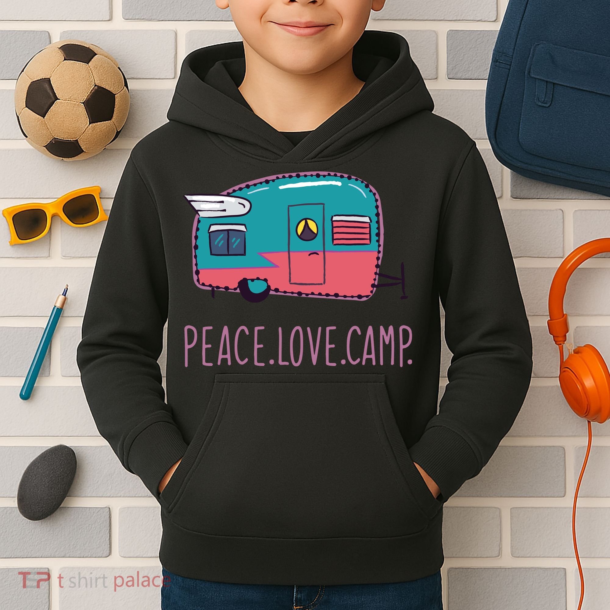 Peace Love Camp Kids Hoodie