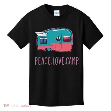 Peace Love Camp Kids T-Shirt