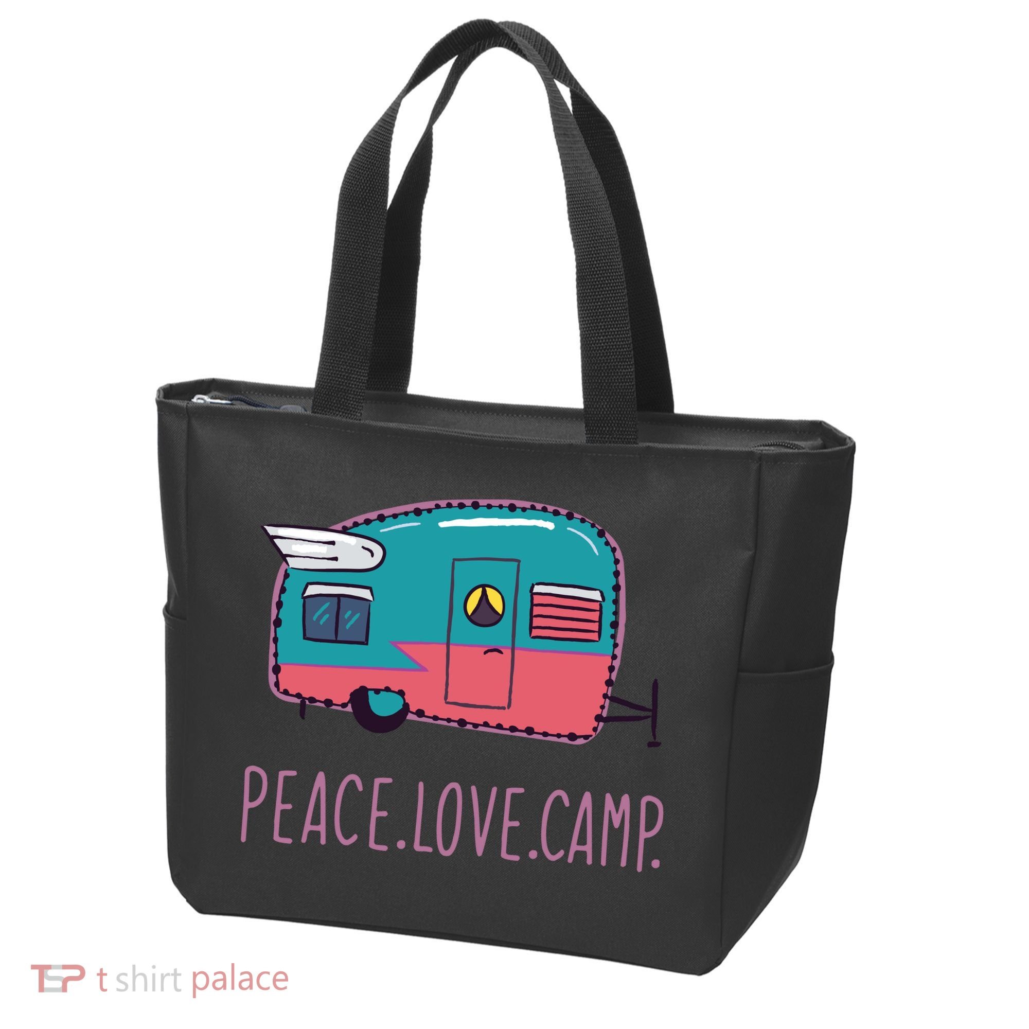Peace Love Camp Tote Bag