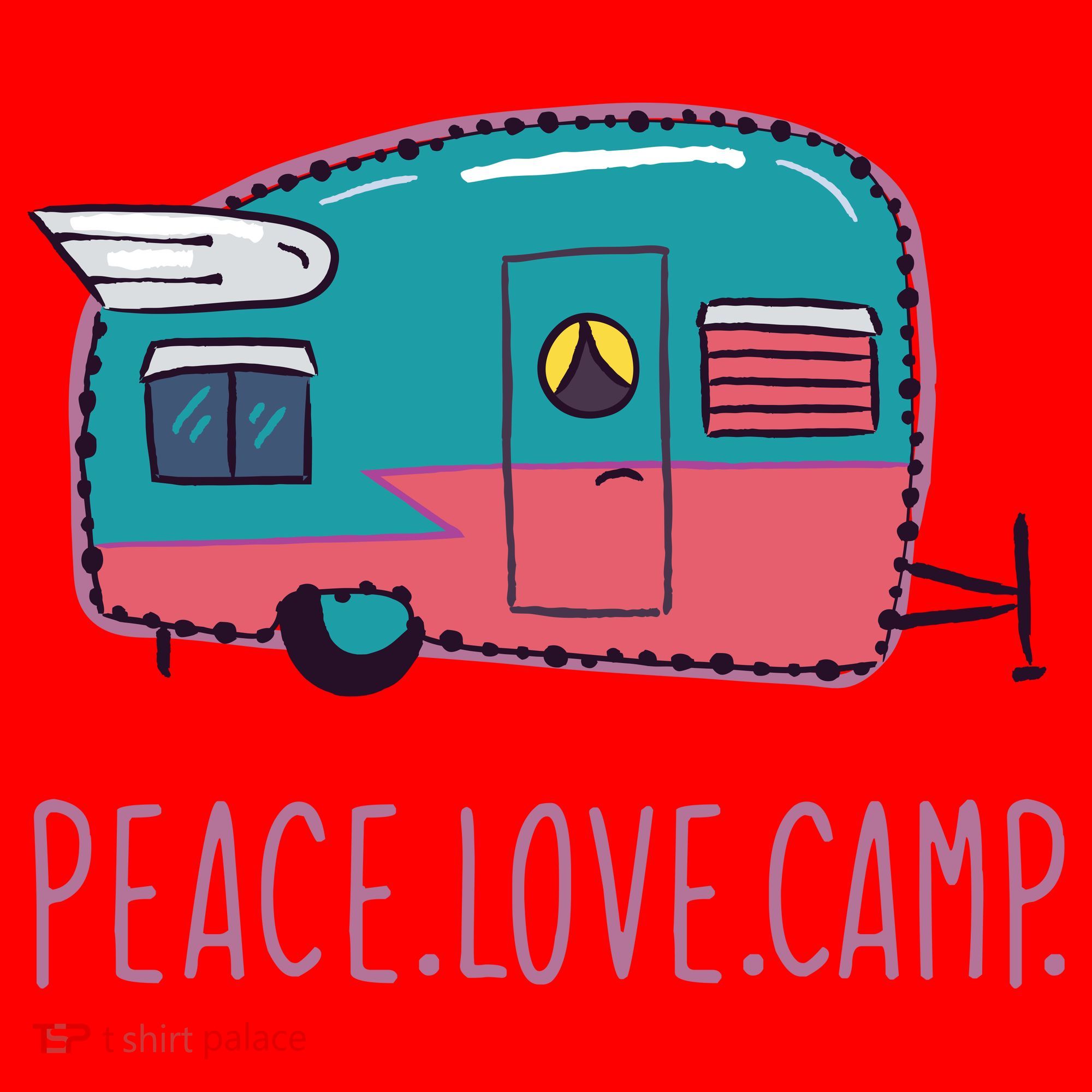 Peace Love Camp Santa Hat