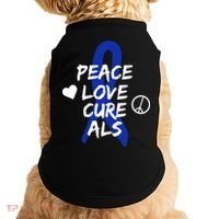 Peace Love Cure ALS Awareness Doggie Tank thumb 0