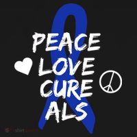 Peace Love Cure ALS Awareness Long Sleeve Shirt thumb 2