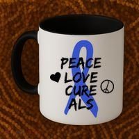 Peace Love Cure ALS Awareness Coffee Mug thumb 2