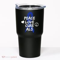 Peace Love Cure ALS Awareness Tumbler thumb 0
