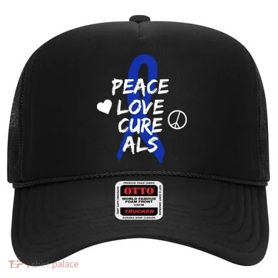 Peace Love Cure ALS Awareness Hat