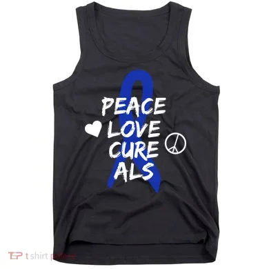Peace Love Cure ALS Awareness Tank Top