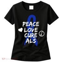 Peace Love Cure ALS Awareness Women's T-Shirt thumb 0