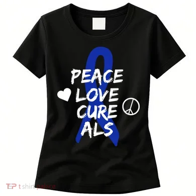 Peace Love Cure ALS Awareness Women's T-Shirt