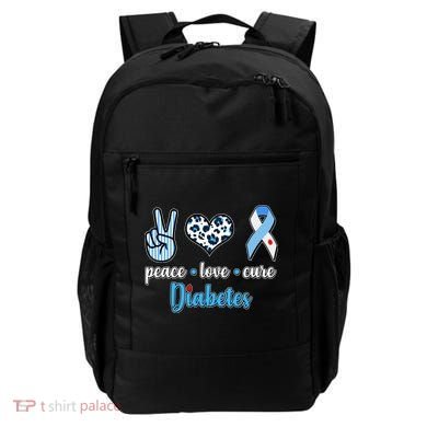 Peace Love Cure Diabetes Backpack