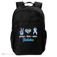 Peace Love Cure Diabetes Backpack thumb 0