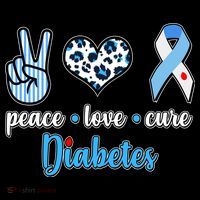 Peace Love Cure Diabetes Backpack thumb 2