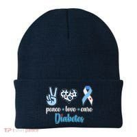 Peace Love Cure Diabetes Beanie thumb 0