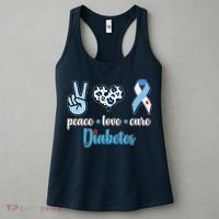 Peace Love Cure Diabetes Women's Tank Top thumb 3
