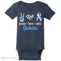 Peace Love Cure Diabetes Baby Bodysuit thumb 0
