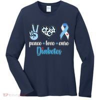 Peace Love Cure Diabetes Women's Long Sleeve Shirt thumb 0