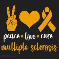 Peace Love Cure Multiple Sclerosis Tumbler thumb 3
