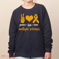 Peace Love Cure Multiple Sclerosis Women's Sweatshirt thumb 0